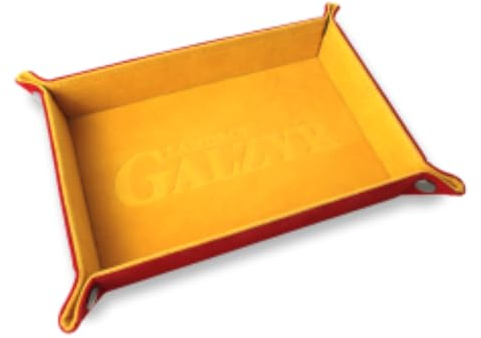 2Tomatoes Games | Dice Tray | Würfeltablett | Dice Tray Lands of Galzyr | Grundspielzubehör | Faltbares Tablett | Hohe Qualität | Design