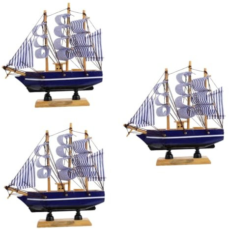 VICASKY 3stücke Kreativer Segelboot Kuchen Topper Für Abschlussfeiern Dekorative Torte Accessoire Für Unvergessliche Feierlichkeiten Und Besondere Anlässe