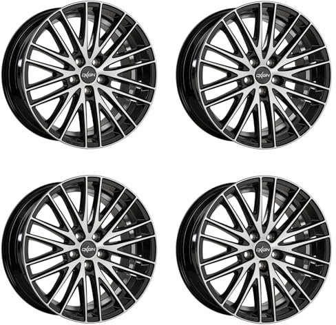 4x Oxigin llantas 19 Oxspoke 7.5x17 ET35 5x100 black full polish