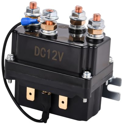 Flydida Solenoide de relé de cabrestante de 12 V 250 A, contactor de relé de solenoide para Warn 63070 62135, cabrestante AUT UTV de 8000-15000 lb, repuesto para 74900 2875714 70715