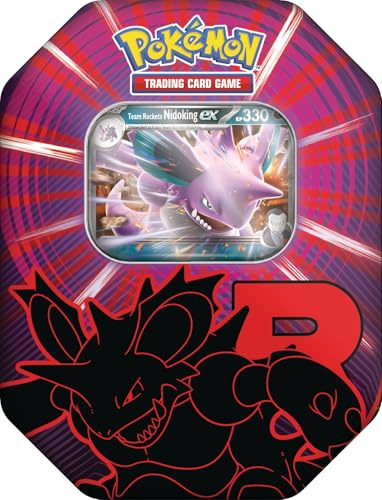 Pokémon - Trading Card Game: Tin-Box Team Rocket - Nidoking-ex (1 Holographic Promo Card & 4 Booster Packs)