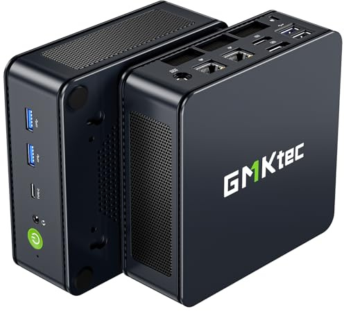GMKtec M6 Ultra Gaming Mini PC Zen 4 Ryzen 7640HS (Upgraded 6600H/ 6800H/U), 32GB RAM DDR5 512GB SSD Dual NIC LAN 2.5GbE Desktop Computers Office Home/Triple 4K Display/WiFi 6/USB4/BT 5.2/DP/HDMI 2.0