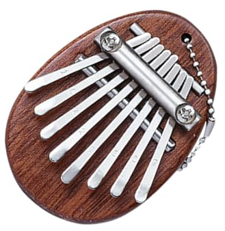 8-tasten Fingerklavier Kalimba für Anfänger und Stahl | Kleiner Ausführung, Leicht zu Spielen mit Rundem Gehäuse, für Zuhause, Resonanz