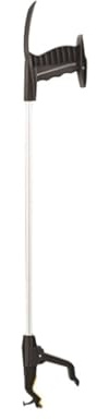 NIUSABOU Behinderte Handschellen, Reacher Grabber Müllkralle mit breiter Backe for Aufsammeln von Küchen- und Abfall, Schwarz, 83 cm