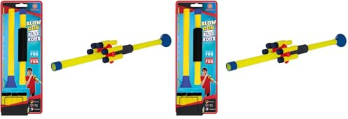 Paul Günther 1555 - Sarbacane, Blowgun, avec 5 flèches en Mousse, pour Enfants à partir de 5 Ans, Un Plaisir Formidable à l'intérieur et à l'extérieur (Lot de 2)
