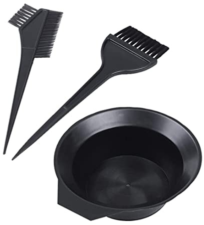 Kit de teinture de coloration cheveux, outil avec bol brosse, ensemble coloration Double face, coiffure pour Salon 3 pièces
