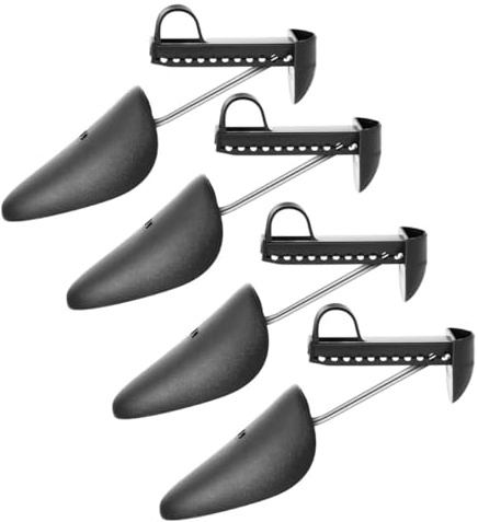 SUPVOX 4 Paia di Tendiscarpe Regolabili Antideformazione in Plastica Nera, Modellatori per Scarpe da Uso Domestico, Accessori per Mantenere la Forma e Prolungare la Vita delle Calzature