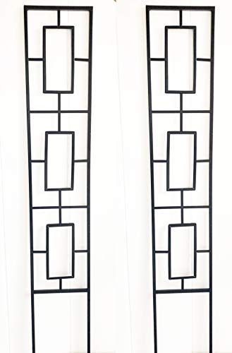 RUDDINGS WOOD Set of 2 x Modern Design Garden Trellises - Garden Trellis Climbing Plant Support Frames