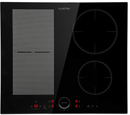 Klarstein Piastra Induzione 4 Fuochi, Piano Cottura 7000W, Integrata con Controllo Touch, Fornello Professionale
