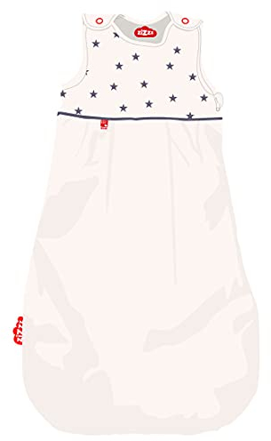zizzz 4 Jahreszeiten Kinderschlafsack in 3 Größen & vielen süßen Designs - Atmungsaktiver Schlafsack für einen erholsamen Schlaf 70cm (0-6 M), Lucky Star