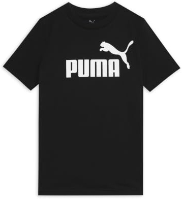 PUMA Mädchen Ess Logo Tee G T shirt, Puma Black, 140 EU