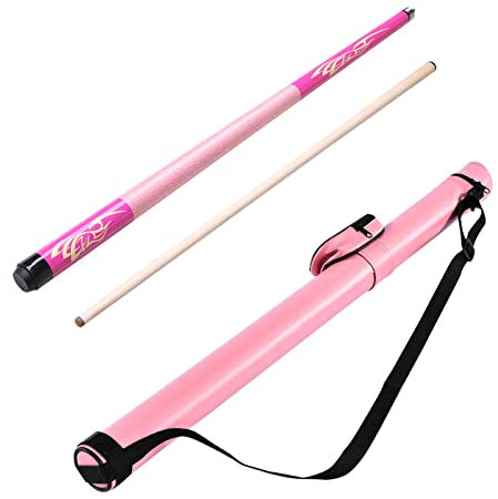 ksamwjf Billard Queue Stick -Billard Queue Sticks,Hardwood Ahorn Pool Queue,10.5mm,11.5mm,13mm Queuespitzen,Billard Queue 147cm,Auffälliges Design,1/2 Pool Queue Sticks-Pink