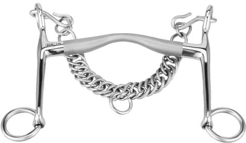 Sprenger SATINOX Reitkandare 14 mm - Edelstahl rostfrei, 125 mm Weite