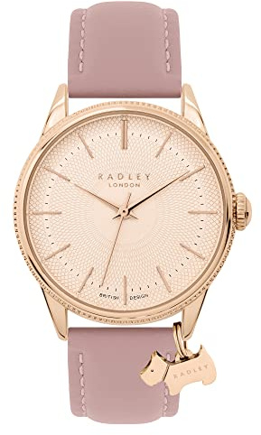 RADLEY Lewis Lane Ladies Coin Edge Bezel Vintage Pink Watch RY21602