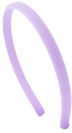 Righe e Pois - cerchietto per capelli in lycra - larghezza 1 cm - cerchietto per capelli, interno in plastica rivestito in lycra - Made in Italy (Lilla)