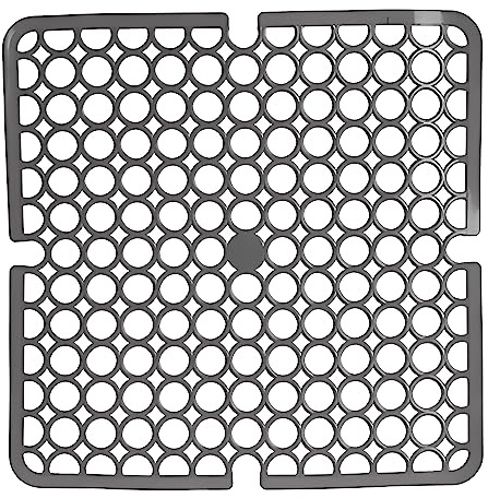 Kinvara SPÜLBECKEN Einlage 28x28cm eckig Spülbeckenmatte Spülbeckeneinlage Spülmatte Abtropfmatte Matte 4-Varianten 85 (Grau)