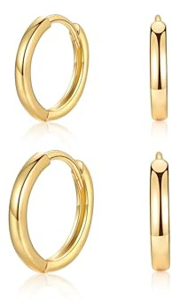 MASOP Ohrringe Silber,Creolen Silber 925 Stecker 8/10/12mm Damen Frauen Mädchen Herren