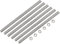 QUARKZMAN 12pz M6 x 300mm Completamente Filettato Asta con 12pz Esagonale Dadi, 1mm Filettatura Passo 304 Inossidabile Acciaio Destra Mano Filettato Aste Barra Perno