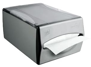Dispenser per Fazzoletti da Tavolo Igienico - Porta Salviette per Cucina, Bagno e Bar, in Plastica, 34x21x15cm, Grigio