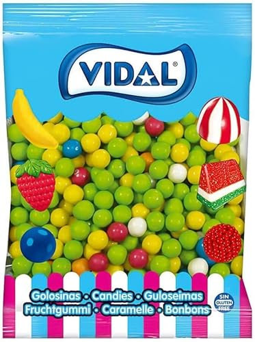 BOLAS CHICLE | Chicles en bolos en diferentes tamaños| Surtido de deliciosos sabores| Reposición (2 kg, 16 mm)