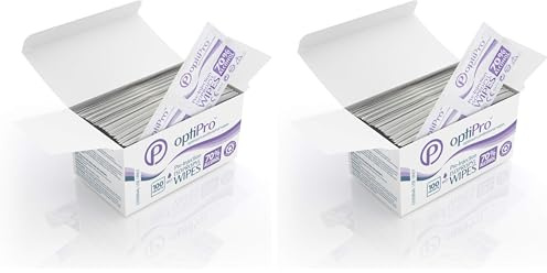 Optimum Medical OptiPro Pre-Injection Wipes (x100) - Individually Wrapped Disposable Medical Skin Cleaning Easy-Tear 70% Isopropyl Alcohol Sachet Wipes (Pack of 2)