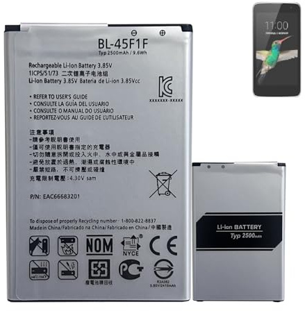 HIGHAKKU Ersatzakku Batterie BL-45F1F kompatibel mit LG K4 2017 /LG K8 /LG K8 2017 /LG K9 2018 / K10 Pro (M160, M153, M151, M200) Handy Smartphone Telefon