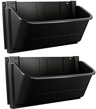 HEMOTON 2 Macetas Colgantes de Pared de Plástico Resistente para Jardín Exterior Diseño Versátil Ideales para Decoración de Patio Pequeño
