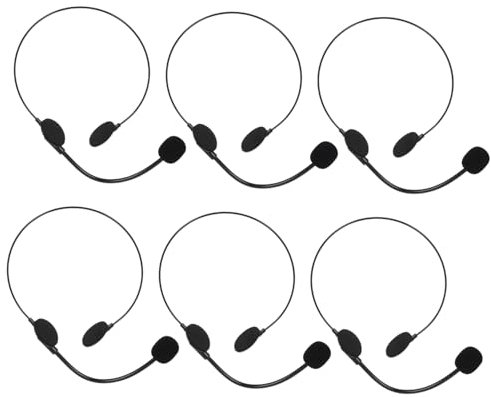 Healeved 6pièces Lot de Micros Factices pour Déguisement Décorations De Carnaval Et Accessoires De Cosplay