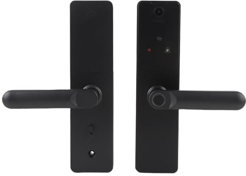 Fingerabdruck -Tastatur -Türschloss mit HD -Kamera -App, IC -Kartenschlüssel, Tastatur und Handle für Tuya, Smart Life. Anti -Diebstahl -Alarm
