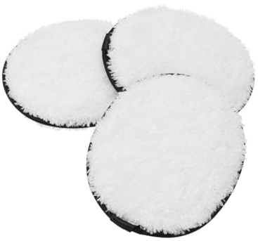 VICASKY Reusable Microfiber Makeup Remover Pads 3pcs White Oval Face Cleansing Wipes Natural Washable Makeup Removal for Sensitive Skin