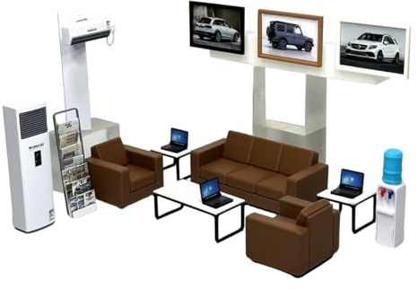 Accessoires de garage à l'échelle 1/18, ensemble de modèles élévateurs et démonte-pneus pour atelier de réparation automobile et scène de magasin personnalisé, peut être affiché avec un modèle de