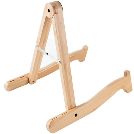 Ukulelenständer aus Holz, A-Gestell, Stehender Musikinstrumentenhalter mit glatter Seite für Ukulelen, Violinen, Holz-Instrumentenständer