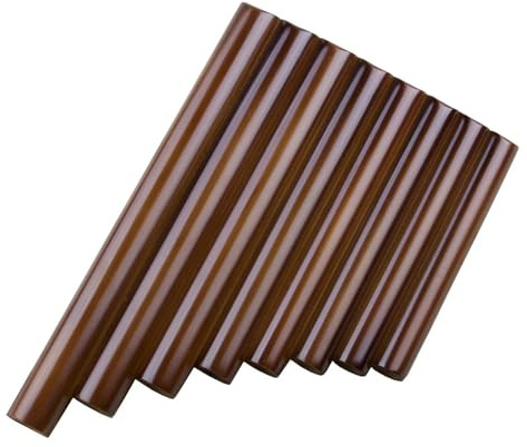 Panflöteninstrument 8 Pfeifen Panflöte Kleine Größe Originalfarbe Traditionelles Handgemachtes Holzblasinstrument(Type2)