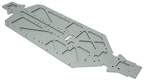 MAPHRWZ Placa de chasis de aleación de aluminio CNC de alta resistencia para automóvil con control remoto, resistente al desgaste, protección efectiva, tamaño preciso, pieza de