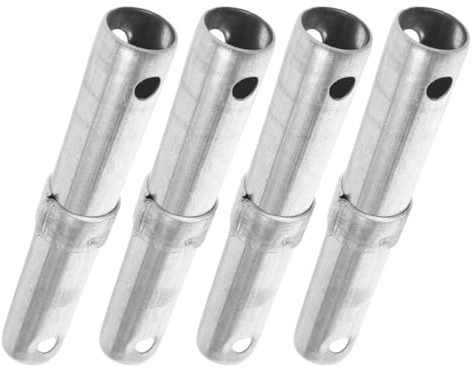 DEARMAMY Scaffolding Equipment Parts 4Pcs Heavy Duty Weld on Hinges Scaffold Couplers Galvanized Steel Poles for Building Maintenance and Repair