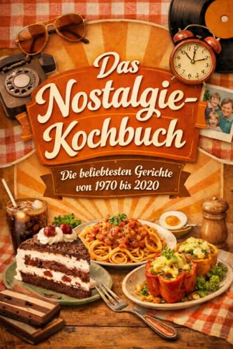 Das nostalgie Kochbuch - die beliebtesten Gerichte von 1970 bis 2020: Retro Rezepte wie bei Oma – Klassiker voller Erinnerungen - DDR | Traditionelle ... Geschenk für Familie und Freunde, Oma und Opa