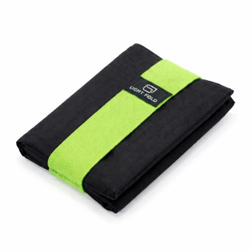 LIGHT FOLD Slim Wallet Herren Minimalistische Vordertasche mit RFID-Schutz | Ultra-dünn Leicht Kompakt Mini Kleines Dreifach Stoff Wasserabweisend Elastischem Band Geld und Kartenhalter Reisen Sport EDC