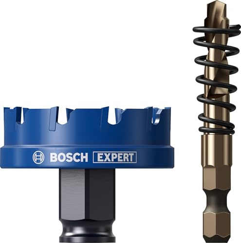 Bosch 1x EXPERT Sheet Metal Power Change Plus Lochsäge (für Edelstahlbleche, Stahlbleche, Ø 51 mm, Professional Zubehör Bohrmaschine)