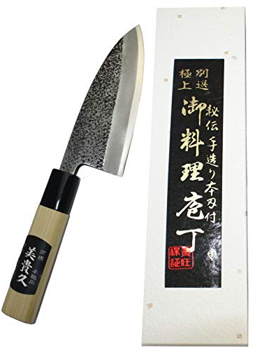 Küchenmesser Deba Japanisches Handgeschmiedet Klinge gehämmert 9 cm - Japan Messer Debamesser