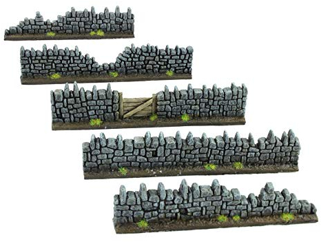 War World Gaming Muros Fantasy de Resina Dañados (Set de 5) – Wargames Gaming Valla Tablero Escenografía Diorama Miniatura Maqueta Cubierta Modelismo Miniatura Envío Seguimiento