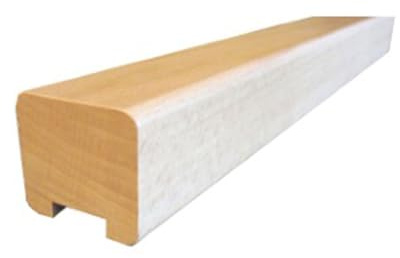 Handlauf Holz rechteckig 45 x 40 mm mit Nut Buche roh 1500 mm