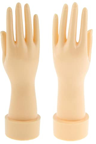 joyMerit Packung mit 2 Damen Schaufensterpuppen Hände Fingermodell Handschuh Armband Armreif Schmuck Display Stand Manikin