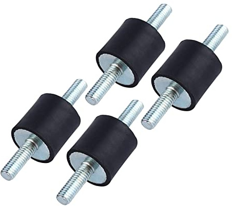 Gummilager Anti-Vibrations Dämpfer, M6 20x20mm, Stoßdämpfer für Luftkompressor, Benzinmotoren und Wasserpumpen, Gummidämpfer Silent Block