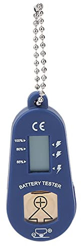 JUOPZKENN Batterietester für Hörgeräte, Blauer Tragbarer Batterieprüfer mit LCD-Display, Messgeräte für Hörgerätebatterien Im Taschenformat