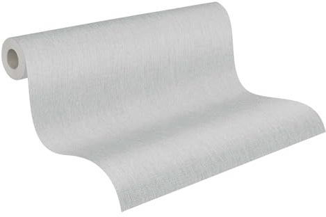 Livingwalls Carta da parati 396515 – Carta da parati in tinta unita di alta qualità con struttura tessile per ambienti diversi, 10,05 m x 0,53 m, made in Germany