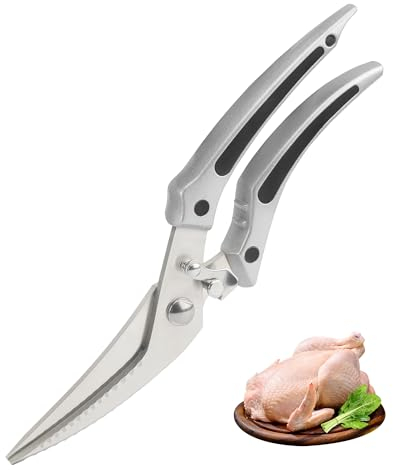 Tijeras para alas Tijeras de acero inoxidable Tijeras para aves Tijeras de jardin Tijeras para carne Para pollo Pavo Pato Ganso Cangrejo Langosta
