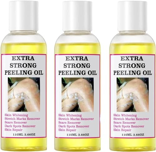 Yellow Peeling Oil,Skin Peeling Exfoliator,Skin Peeling Oil For Skin Lightening, Peeling Oil For Skin Brightening Moisturizing,Peeling Solution Exfoliatings Dark Skin For Body Lightening Bleaching