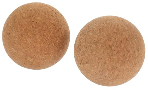 GARVALON 2 Stück Kork Yoga Massagebälle Kleiner Faszienball für Rücken und Finger Leicht zur Entspannung nach Training Yoga Zubehör