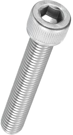 Kozelo 5 Stück Zylinderschrauben mit Innensechskant - [M10-1,5 x 65mm] 304 Edelstahl Vollgewinde Allen Innensechskantschraube für Elektromotor 3D-Druck Lüfter Motorenaustausch, Silber