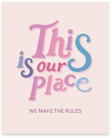 GOMAKERER 1 Stück Musiktext Poster Taylor Raumdekoration Ästhetische This Is Our Place Drucke Ungerahmt Musikkunst Wanddekoration Poster Für Mädchen Party Schlafzimmer Dekoration 35x28cm